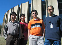 (Left to Right) Su Yong Choi (UC Riverside), Qizhong Li (Fermilab), Yildirim Mutaf (SUNY Stony Brook) and Kazu Hanagaki (Fermilab) have all worked on this analysis.