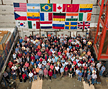Some of the 500 scientists from 19 countries who are members of the DZero collaboration.