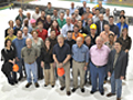 Some members of the NOvA collaboration, which comprises 180 scientists and engineers from 28 institutions.  Photo: George Joch, Argonne National Laboratory.