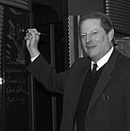 Former Vice President Al Gore signs the Phoenix in 2005.