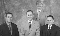 OUTSTANDING TEAM, (From left:) Brian J. Rodriguez, Sergei V. Kalinin, Arthur P. Baddorf and Stephen Jesse