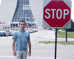 Pedrame Bargassa of Rice University and DZero has been looking for signs of sTop, which are somewhat harder to find than STOP signs that are readily found at Fermilab and elsewhere.