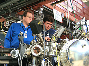 The work of Anders Nilsson (left) and Anton Nikitin might pave future directions for alternative energy research.