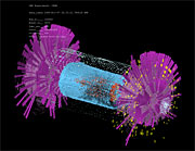 Splash event in the CMS detector
