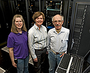Ames Lab researchers Theresa Windus, Monica Lamm and Mark Gordon