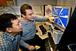 Liyuan Zhang and Igor Zaliznyak at Brookhaven Lab’s Center for Functional Nanomaterials