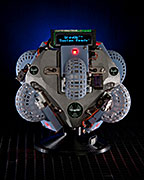 GrayQbTM device is approximately the size of a soccer ball and can be controlled remotely.