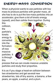 Screenshot from The Particle Adventure mobile app.