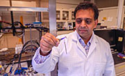 Lawrence Livermore National Laboratory Engineer Sat Pannu and his Neural Tech Group research team are developing wireless electronic packages for HAPTIX called smart packages. These packages would contain electronics that record and stimulate the peripheral nervous system to control movement and sensation in a patient’s prosthetic hand.