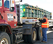 Securing a shipment of mixed, low-level waste from Hanford for treatment and disposal.