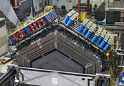 The first portion of the MINERvA neutrino detector 
