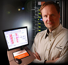 Andres Marquez leads the PNNL Energy Efficient Data Center team that is finding ways to cut energy use while boosting supercomputer performance