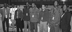 From left: ETSD Director Johney Green Jr., Calvin Phelps, Brian Letzen, Aaron Curry, Jerome Taylor, Elliott Ortiz-Soto, Steven Walker and Patricia Glenn.