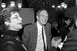 Postma and his wife, Pat, enjoyed the company at the 2003 ORNL Awards Night dinner.