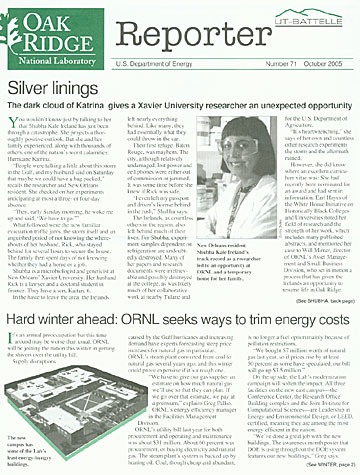October 2005 front page