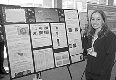 Oak Ridge High School student Katie Sloop exhibited her research project at May 1s Celebrate Women in Science poster session,