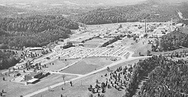 Recognize this place? The Information Technology Services Divisions Greg Bell came across this old postcard of ORNL recently. He believes its from the late 50s or early 60s. Its a familiar angle, looking from the north, but there is no Holifield Tower, or much of anything, beyond the former east parking lot, where the new east campus is now.