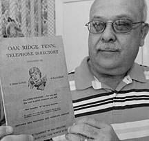 Greg Bells collection includes the 1955 Oak Ridge phone book, a thin but revealing relic of the city a half century ago.
