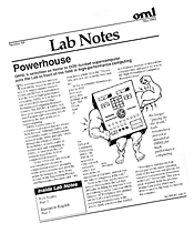 ORNLs newsletter described the Labs re-entry into scientific computing in the May 1992 issue.